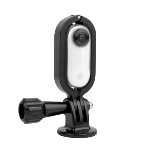 SunnyLife Insta 360 Go 금속 어댑터 카메라 보호 프레임 1/4 나사 장착 브래킷 카메라 확장 액세서리 R60, 검정, 하나
