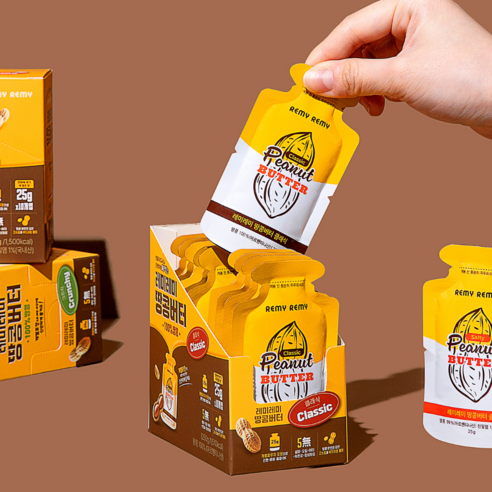 아침을 즐겁게, 건강을 간편하게! 레미레미 짜먹는 땅콩버터