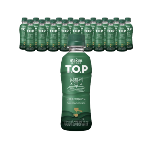 맥심 티오피 심플리 스무스 스위트 아메리카노, 240ml, 20개