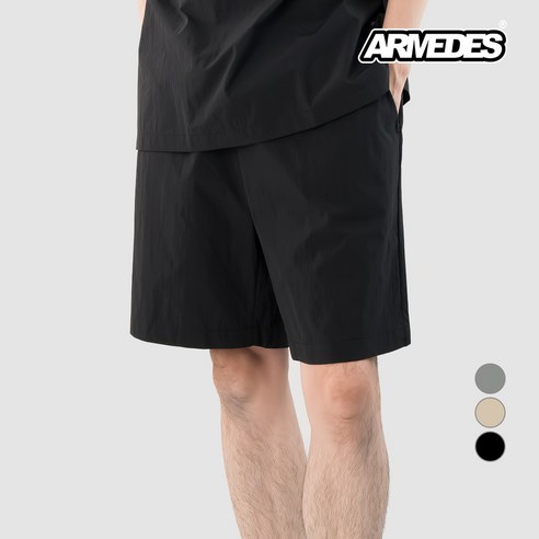 아르메데스 남성용 냉감 통기성 쿨 셋업 우븐 쇼츠 반바지 AR-604