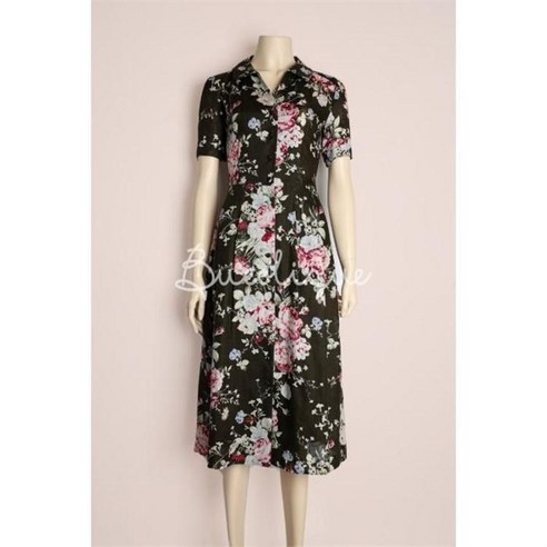 기타 [비꼴리끄]린넨V넥카라원피스