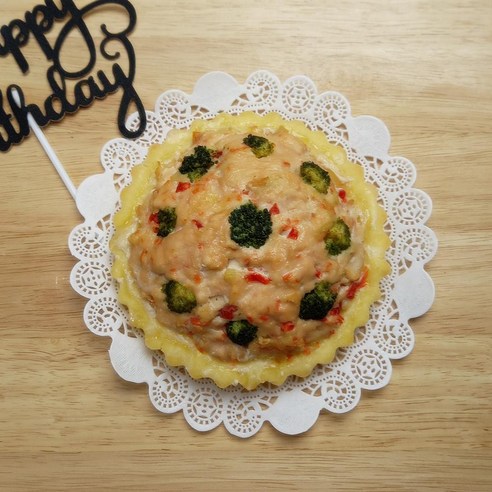 강아지의 특별한 날을 달콤하게 만드는 펫푸드온 꼬꼬타르트 강아지생일케이크