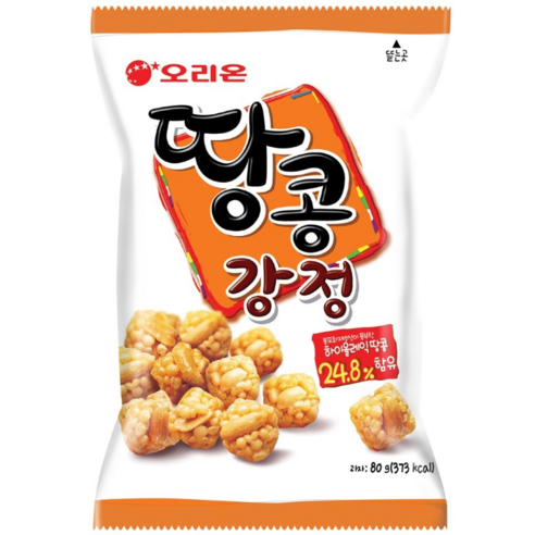 오리온 땅콩강정, 80g, 5개