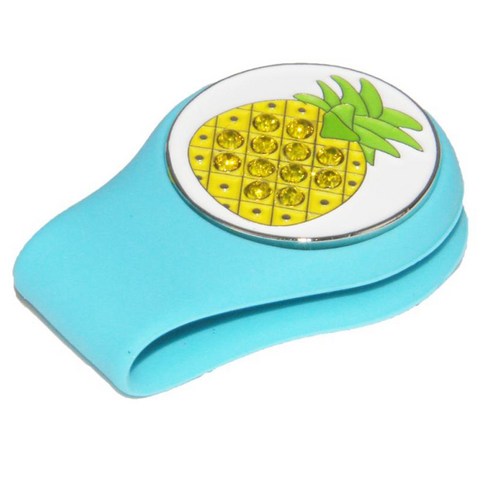 WJSHOP 분리 가능한 본 격판 덮개를 가진 자석 골프 모자 클립 골프 공 감적, 블루, {"수건소재":"실리콘 금속"}