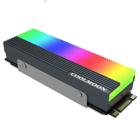 COOLMOON CM-M73S 5V ARGB M.2 2280 SSD 방열판, 73*24*15mm