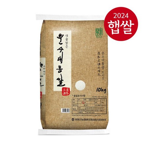 [24년산] 담양농협 무농약 대숲맑은 담양쌀, 1개, 10kg