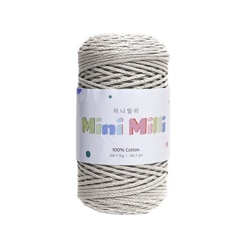 울클럽 미니밀리 뜨개실 150g 1볼, 724 소프트그레이, 1개
