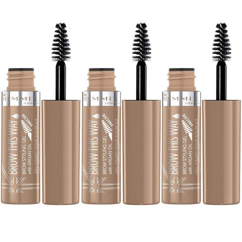 리멜 디스 웨이 라이트웨이트 젤 아이브로우 마스카라 5ml, 001 Blonde, 3개