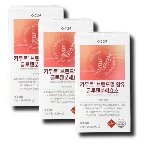 카무트효소분말 100%식약청인증 글루텐분해까지, 105g, 4개