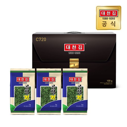 대천김 곱창도시락김, 100g, 1개