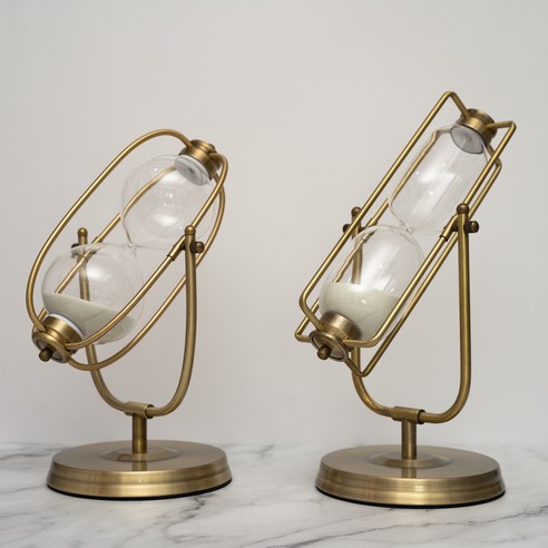 클래식 인테리어 회전형 30분 모래시계, 곡선형