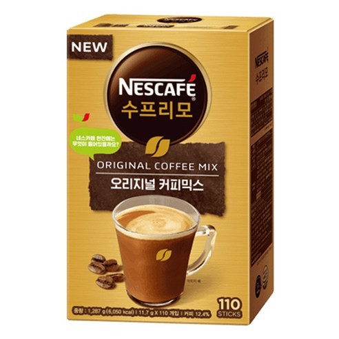 네스카페 수프리모 오리지널 커피믹스, 1개, 11.7g, 110개입