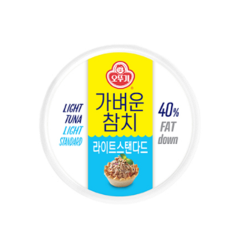 오뚜기 가벼운참치 라이트스탠다드, 200g, 8개 동원몰