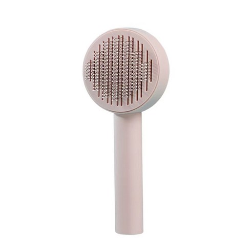 Iiipet 장모 반려동물용 죽은털 제거 콤 브러쉬, 1개, 핑크
