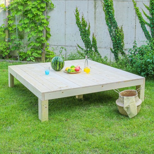 원목평상 상판 완조립 야외 테이블 대형, 단품