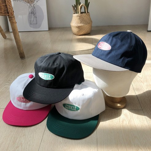 썸머 배색 miami 캠프캡