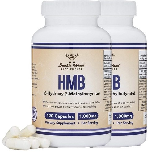 더블우드 HMB 1000mg 캡슐, 120개입, 2개, 120정