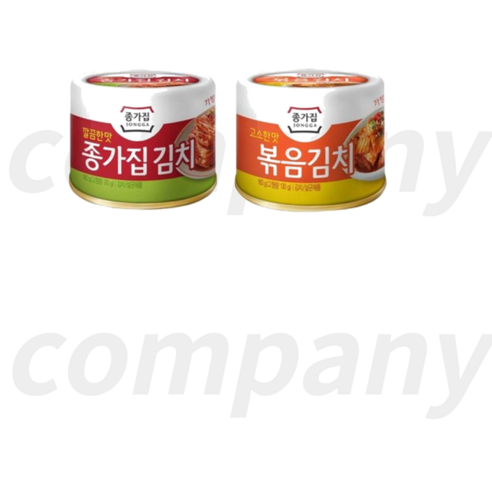 종가집 맛김치 김치캔 볶음김치캔 160g 소포장김치, 종가집 맛김치 김치캔 160g