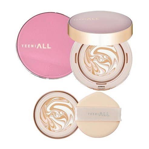 (특가)티니올 크리미 팩트 오로라 동안 커버 본품+리필, 티니올 팩트 오로라 에디션, 1개