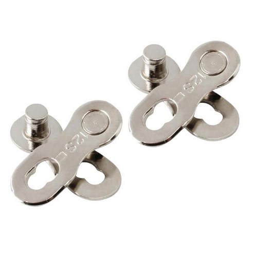 체인 잠금 Fahhrad 자전거 체인 12 링크 2 쌍 실버, 21x8.2x8.4mm, 스틸