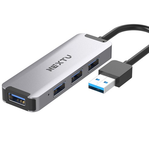 마이크로소프트 서피스랩탑i5 USB 3.0 4포트 USB허브 무전원 알루미늄, U USB허브