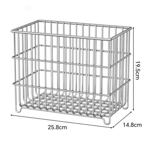스테인레스 스틸 주방 정리함 데스크탑 배수 욕실 정리정돈 과일 스낵 보관 랙, 2) L 자주텐더바구니