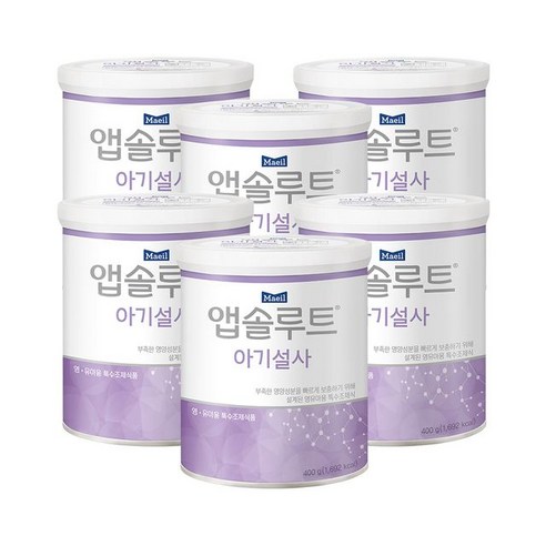 앱솔루트 특수분유 아기설사 400g 6캔, 단일옵션, 6개 단일옵션 × 6개 섬네일