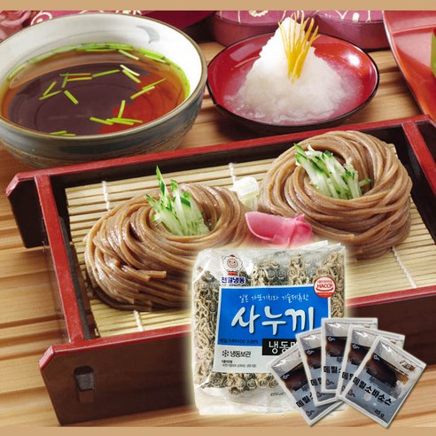 천일 사누끼 메밀면 5개입 +메밀소바 소스 5봉, 1세트