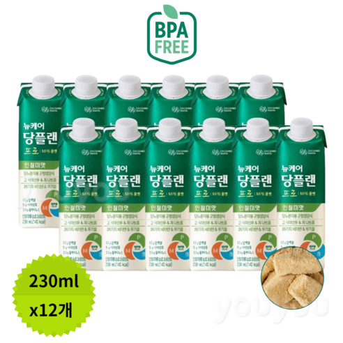 뉴케어 당플랜 인절미맛, 12개, 230ml