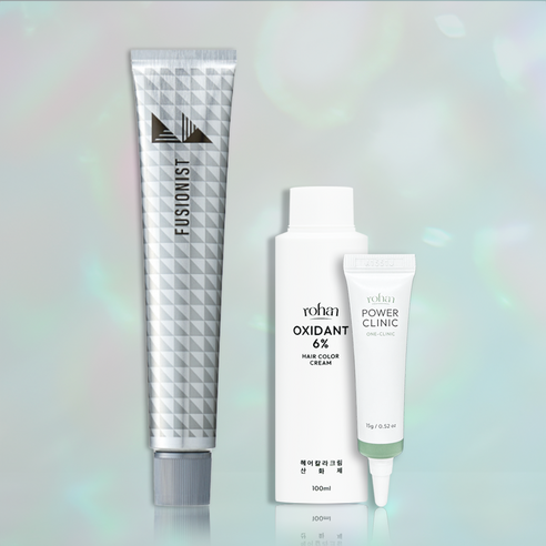 데미 퓨저니스트 염색약 80g 산화제 고급형 앰플 염색보 포함, 1세트, clear