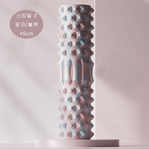 티지피 크리스탈 3D 돌기 EVA 폼롤러, 스타일2(핑크+블루), 1개