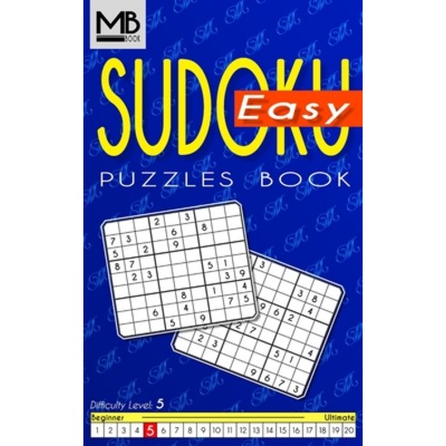 (영문도서) Easy Sudoku puzzles Level 5: Sudoku puzzles for Adults 120 Puzzles with Solutions Paperback, Independently Published, English, 9798480205800