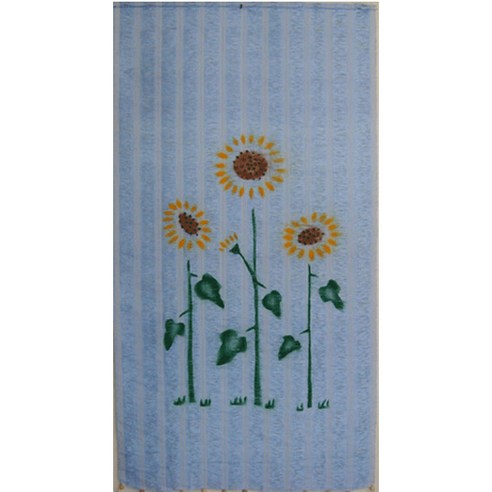PP그림발 2차 폭90cm 해바라기 난 야자수 수동발 창문발 현관발, E-1/90x170cm/블루