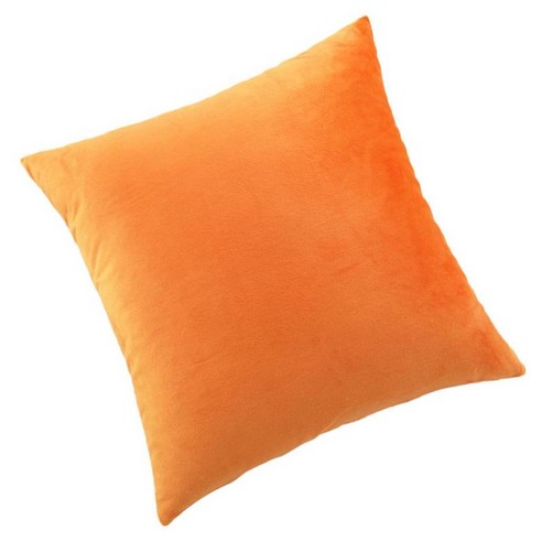 지퍼 업 리넨 던지기 베개 케이스 의자 쿠션 커버 카시트 가짜 50cm 화이트, 오렌지 50x50cm, 플러시