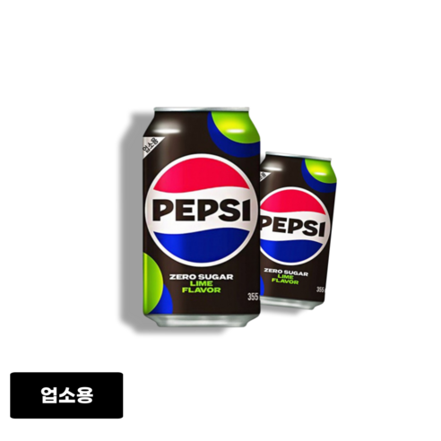 롯데칠성음료 펩시 제로 슈거 라임향, 355ml, 24개