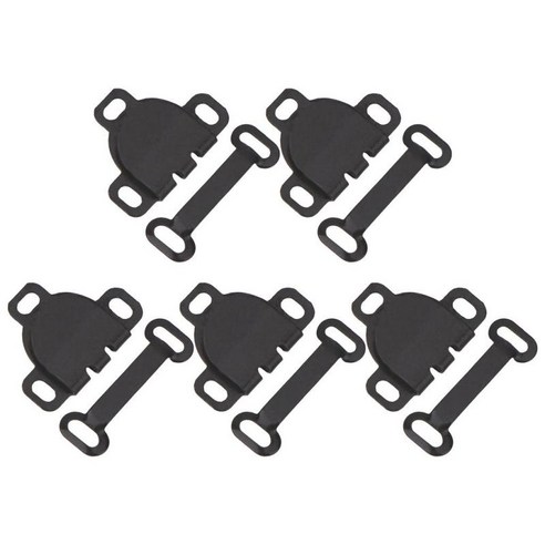 5pcs 금속 바지 패스너 허리 조임쇠 걸쇠 의류 공예 고정 도구 브래지어 후프 액세서리, 스타일 8 블랙, 작은, 구리