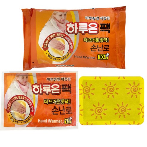 하루온팩 더 뜨거운 손난로 대용량 핫팩 100g 30개