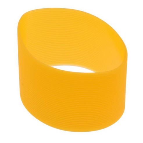 옥외 실리콘 둥근 Nonslip 물병 찻잔 컵 소매 덮개 6.5cm Dia, 오렌지