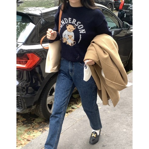 고급스러운 로고와 귀여운 베어 그림이 돋보이는 underson 캐시 베어니트