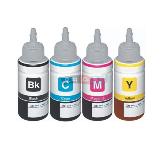 EPSON 엡손 T664 L1300 L120 L210 L220 L355 L310 L365 L385 L555 L565 정품잉크, 검정 [호환-T6641], 1개