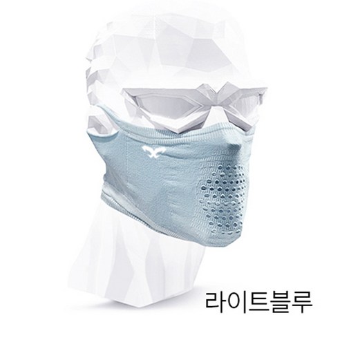 나루마스크 N1s / 여름용 자외선차단 스포츠 마스크, 라이트블루