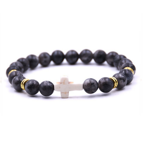 [오케이나우ㅣ인기상품] 온리블 원석 십자가 성물 묵주 팔찌: 신앙과 스타일을 조화시킨 성스러운 장식품 [OKNOWㅣ추천상품]
