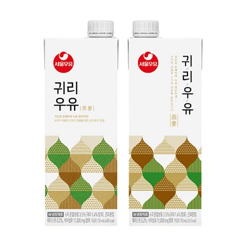 서울우유 귀리우유, 750ml, 16개