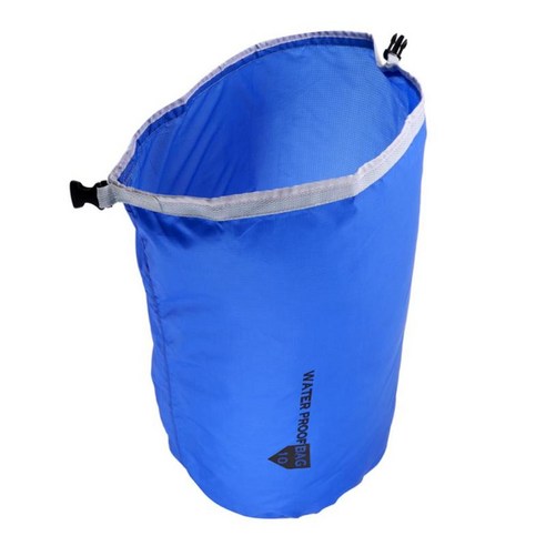 방수 드라이 백 자루 - 해변 카약 낚시 캠핑용 10L/20L/40L/70L, 블루 10L, 210T 나일론