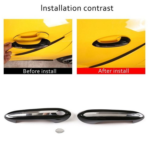 Abs Auto Part Outer Door Handle Cover Hand Grab Trim For Toyota Supra 2019-2021 Abs 자동차 부품 외부 도어 핸들, 하나, 보여진 바와 같이