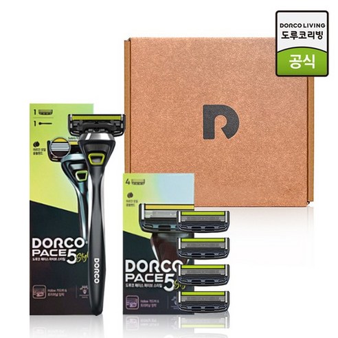 도루코 페이스 스타터킷 베이직면도기 면도날 5입, 없음, 1개, 1개