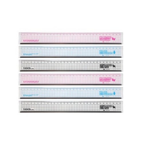 아이비스 컬러 스틸 플러스 직자 30cm, 랜덤발송, 6개