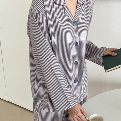 하이모드니 쿨링 시어서커 상하의 파자마 세트