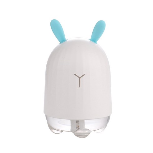 노 브랜드 미니 가습기 귀여운 토끼 USB 아로마 에센셜 오일 디퓨저 빛나는 자동차 사무실 공기 청정기 A