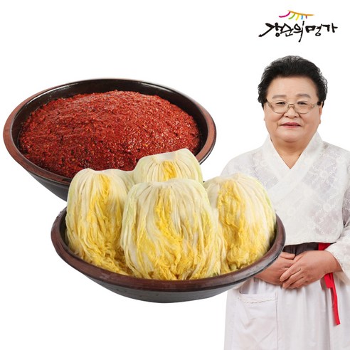 [강순의명가] 절임배추 10kg + 김치양념 4kg